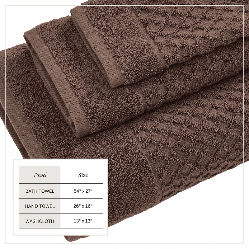 Linery Cotton Textured 6-pc. Quick Dry Bath Towel Set