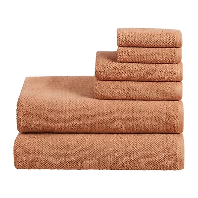 Linery Cotton Loop Textured 6-pc. Quick Dry Bath Towel Set