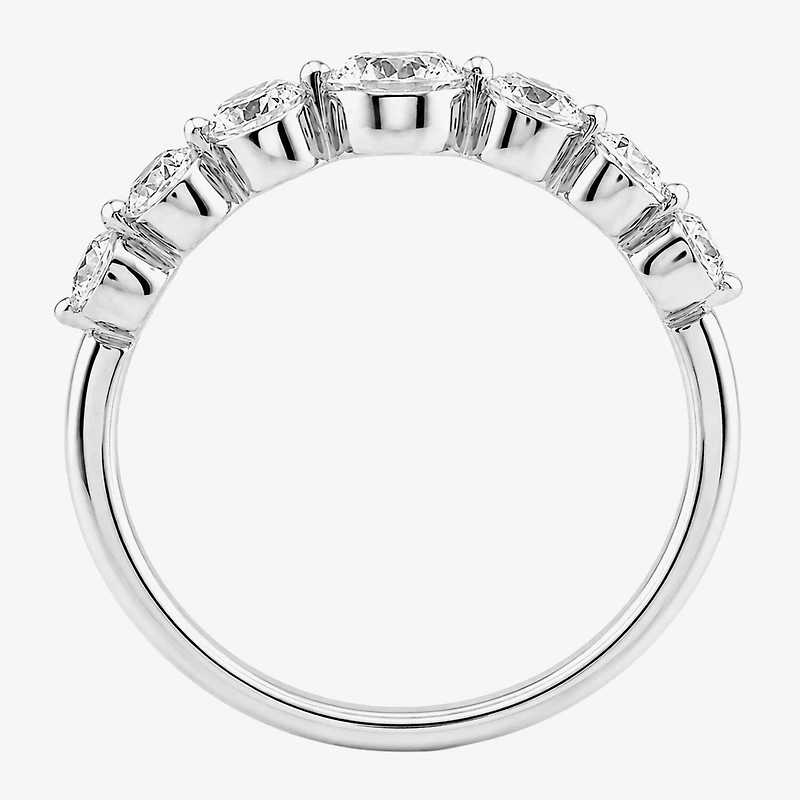 G / Si2) Womens 2MM CT. T.W. Lab Grown White Diamond 10K Gold Anniversary Band