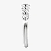 (G / Si2) Womens 2MM 1 CT. T.W. Lab Grown White Diamond 10K Gold Anniversary Band