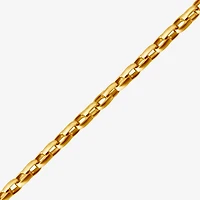 Mens 14K Gold Over Stainless Steel 24 Inch Link Chain Necklace