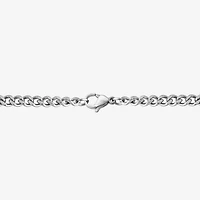 Mary Mens Stainless Steel 24 Inch Pendant Necklace