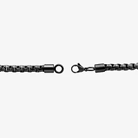 Mens Stainless Steel 24 Inch Tennis Necklace