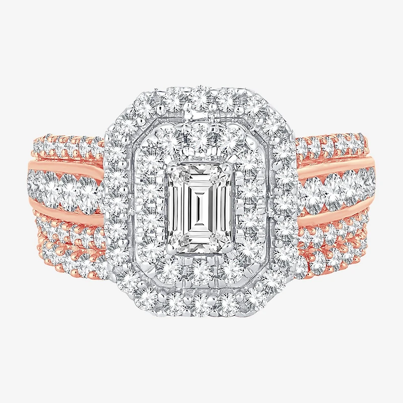 Signature By Modern Bride 2 CT.T.W. Lab-Grown (H-I / SI1-SI2) Diamond Engagement Ring 10K or 14K Gold