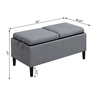 Convenience Concepts Designs4comfort Storage Ottoman