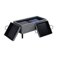 Convenience Concepts Designs4comfort Storage Ottoman