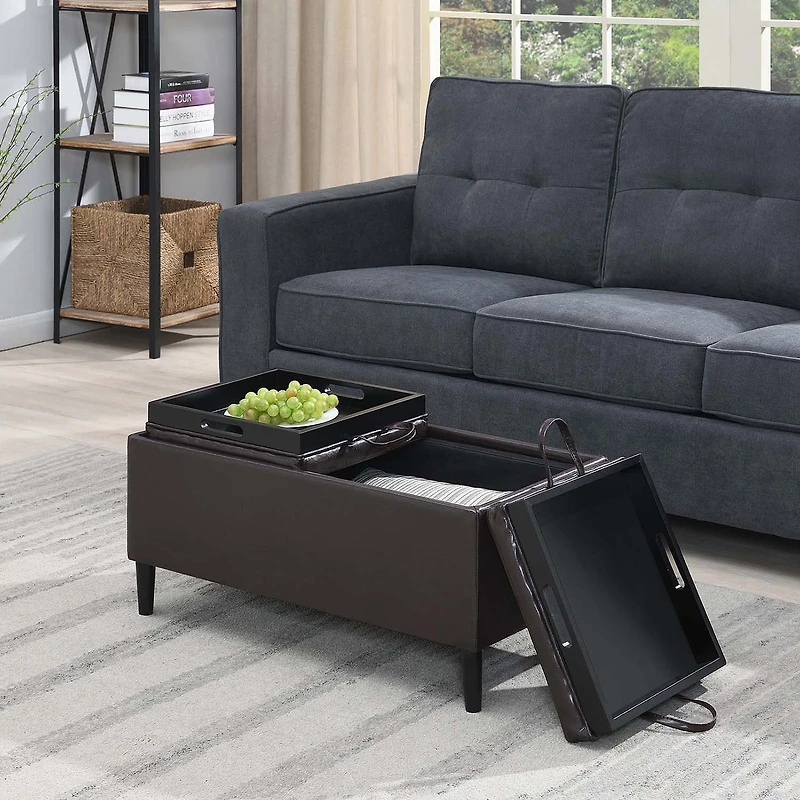 Convenience Concepts Designs4comfort Storage Ottoman