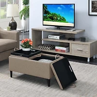 Convenience Concepts Designs4comfort Storage Ottoman