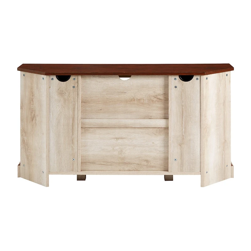 Barn Door Corner Tv Stand