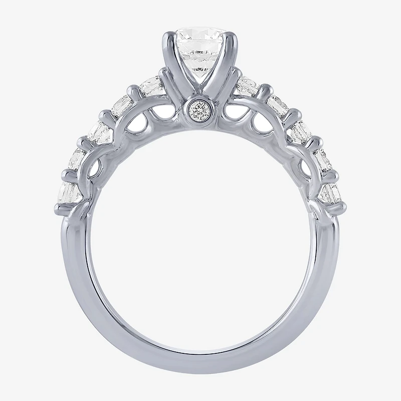 Signature By Modern Bride (H-I / I1) Womens 2 CT. T.W. Lab Grown White Diamond 10K Gold Side Stone Bridal Set
