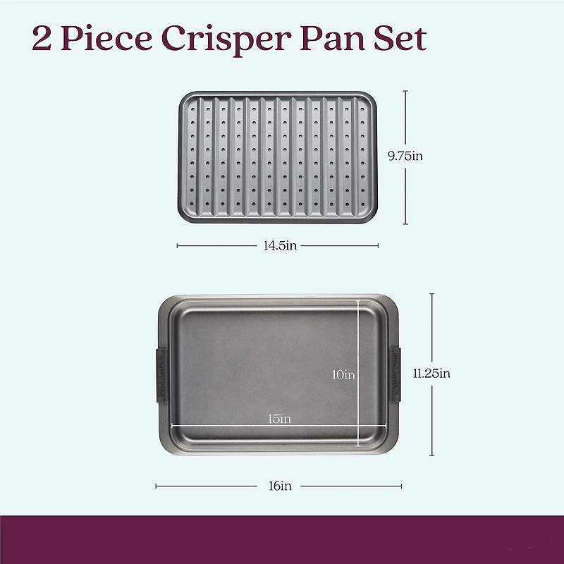 Anolon Advanced 2-Pc. Rectangular Crisper Pizza Pan