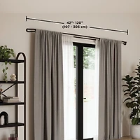 Umbra Midnight Blackout Double Curtain Rod