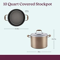 Anolon Advanced Home Hard Anodized 10-qt. Non-Stick Stockpot with Lid