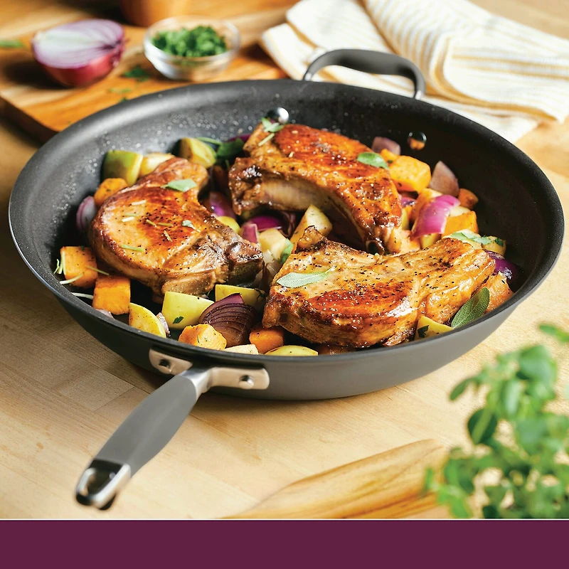 Anolon Advanced Home Hard Anodized 14.5" Skillet with Helper Handle