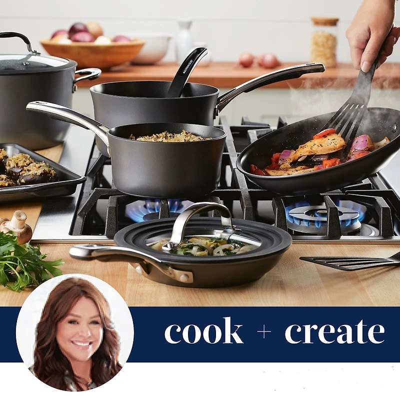 Rachael Ray Cook + Create hard Anodized 11" Square Deep Non-Stick Grill Pan