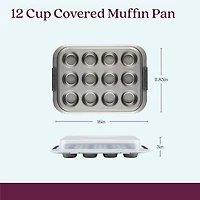 Anolon Advanced 12-Cup With Lid Non-Stick Muffin Pan