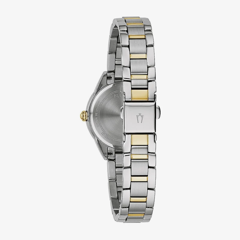 Bulova Sutton Womens Two Tone Stainless Steel Bracelet Watch 98l277