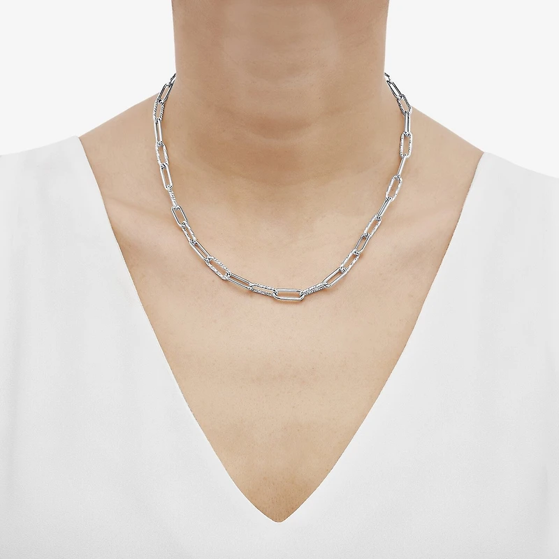 Gold Addiction Womens 14K 22 Inch Link Necklace