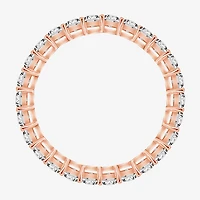 Cubic Zirconia Sterling Silver Round Band