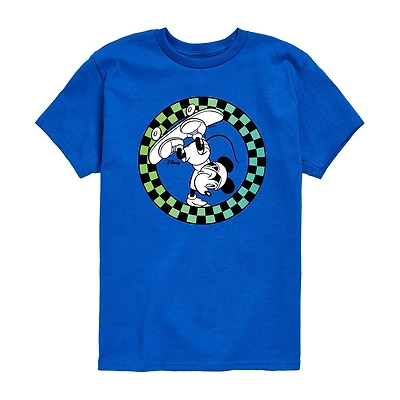Disney Collection Little & Big Kid Boys Crew Neck Short Sleeve Regular Fit Mickey Mouse Graphic T-Shirt