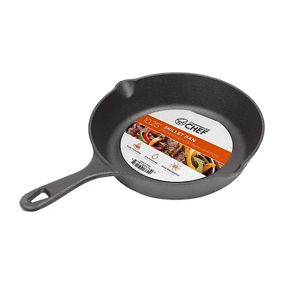 Commercial Chef 10 1/4 Inch Cast Iron Skillet