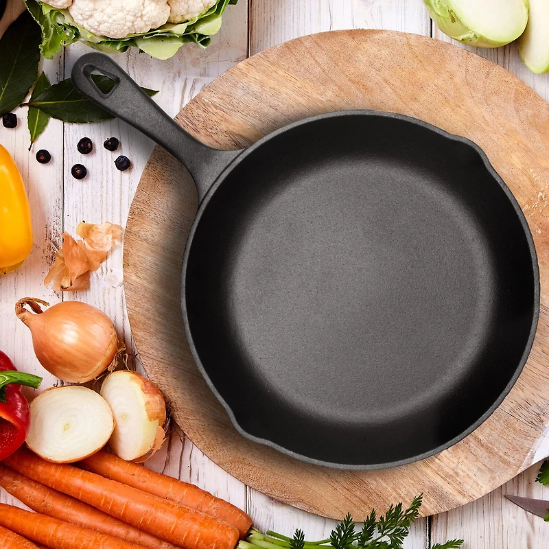 Commercial Chef 10 1/4 Inch Cast Iron Skillet