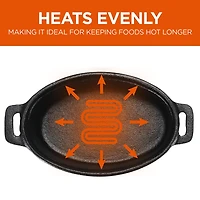 Commercial Chef 0.63 Qt Mini With Lid Baking Dish