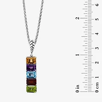 Effy Final Call Limited Quantities! Womens Genuine Multi Color Sterling Silver 18 Inch Pendant Necklace
