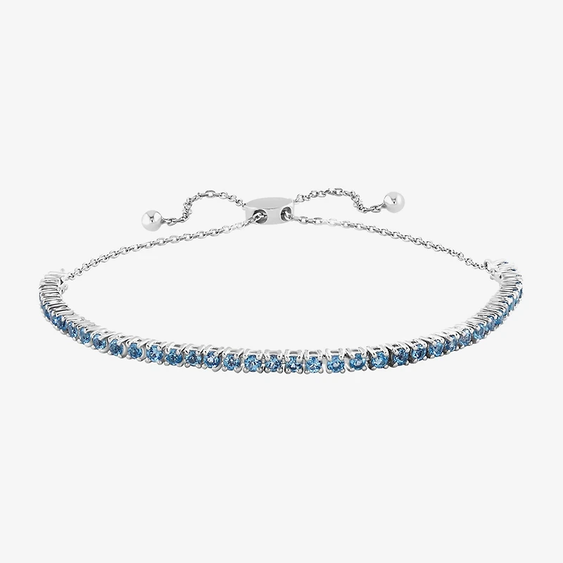 Effy Final Call Limited Quantities! Womens Genuine Blue Topaz Sterling Silver Bolo Bracelet