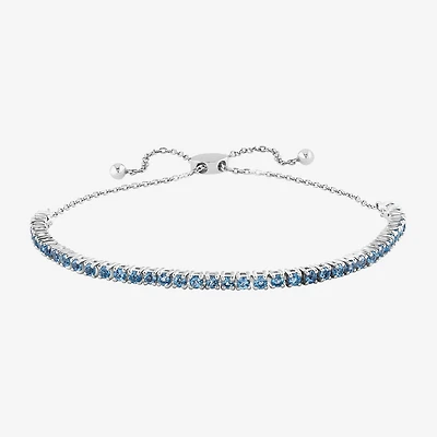 Effy Final Call Limited Quantities! Womens Genuine Blue Topaz Sterling Silver Bolo Bracelet