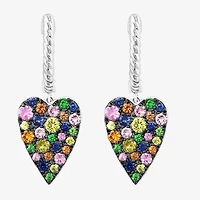 Effy Final Call Limited Quantities! Womens Genuine Multi Color Sterling Silver Heart Drop Earrings