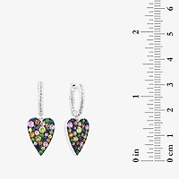 Effy Final Call Limited Quantities! Womens Genuine Multi Color Sterling Silver Heart Drop Earrings