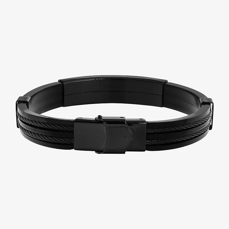 Mens Stainless Steel Solid Id Bracelet