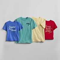 Thereabouts Little & Big Kid Girls Crew Neck Short Sleeve Regular Fit Graphic T-Shirt