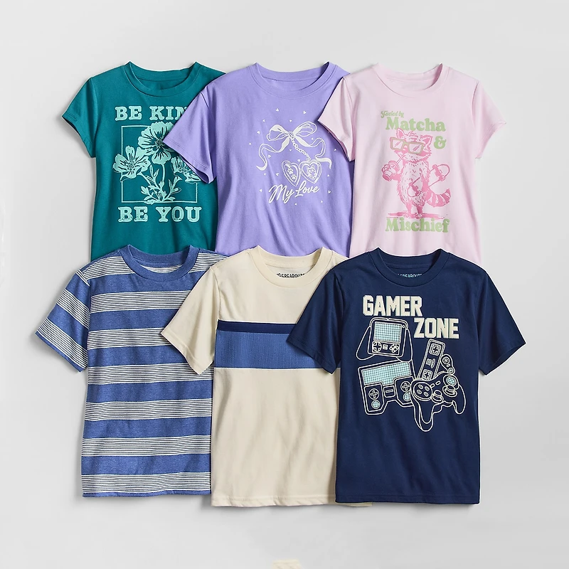 Thereabouts Little & Big Kid Boys Crew Neck Short Sleeve T-Shirt