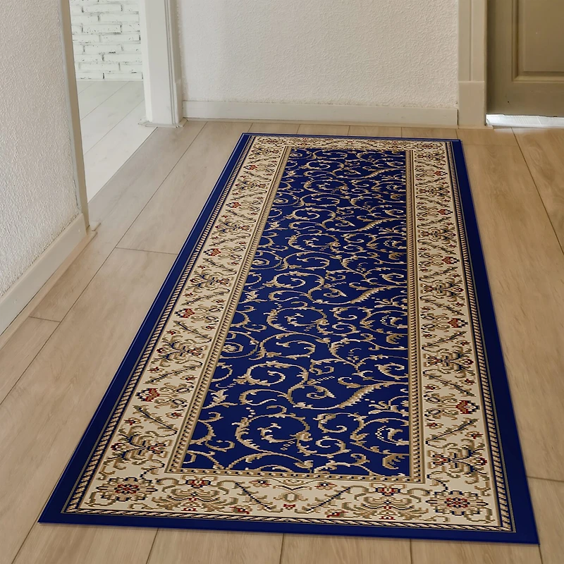 Radici Como Scroll Traditional Oriental Indoor Rectangular Runner