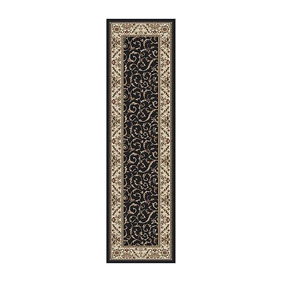 Radici Como Scroll Traditional Oriental Indoor Rectangular Runner
