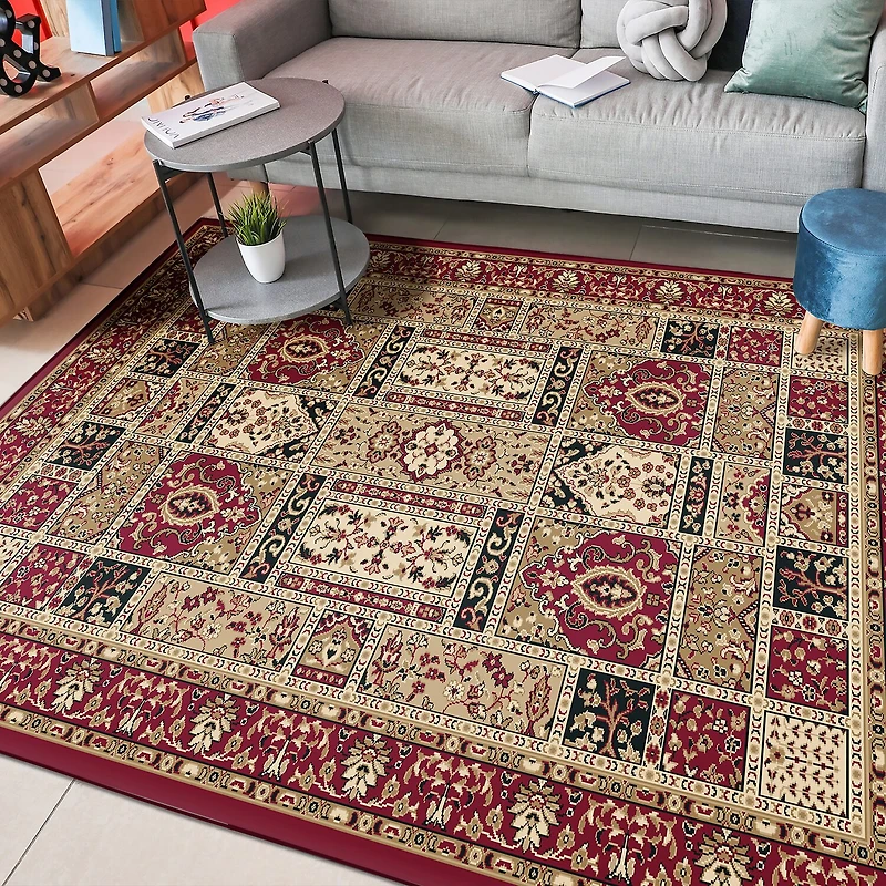 Radici Como Panel Kerman Traditional Oriental Indoor Rectangular Area Rug