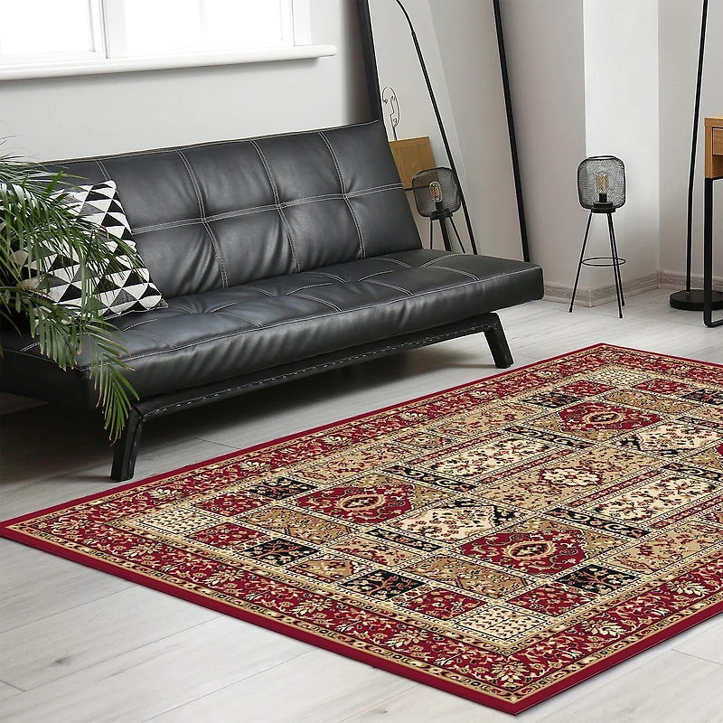 Radici Como Panel Kerman Traditional Oriental Indoor Rectangular Area Rug