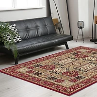 Radici Como Panel Kerman Traditional Oriental Indoor Rectangular Area Rug