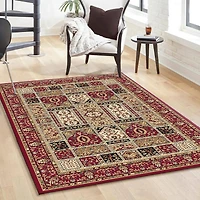 Radici Como Panel Kerman Traditional Oriental Indoor Rectangular Area Rug