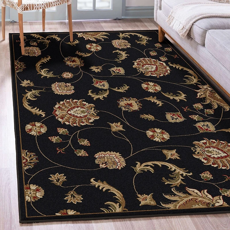 Radici Como Transitional Floral Rectangular Indoor Area Rug