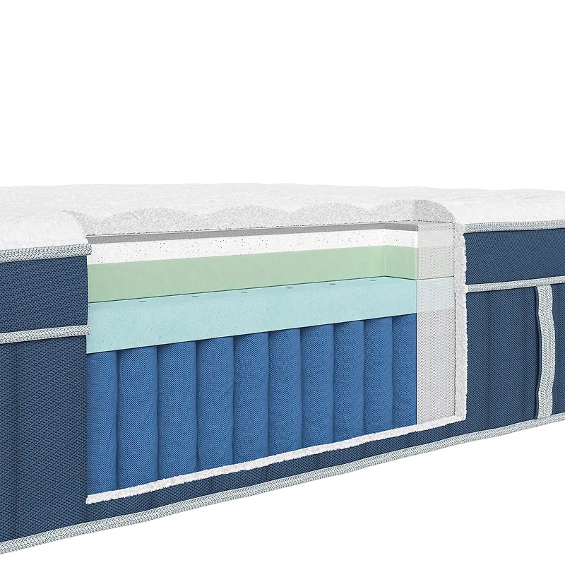 Glacier Apex Hybrid 14" Medium Plush Euro Top - Mattress a Box