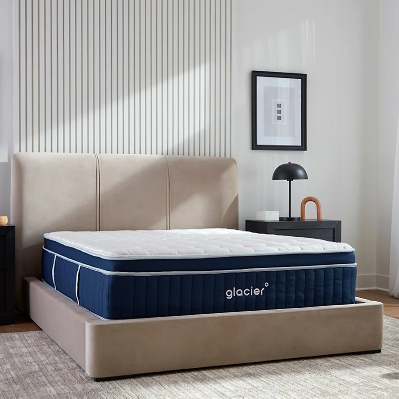 Glacier Apex Hybrid 14" Medium Plush Euro Top - Mattress a Box