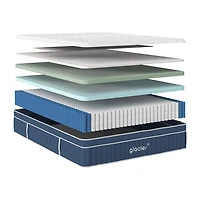 Glacier Apex Hybrid 14" Medium Plush Euro Top - Mattress a Box