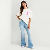 Energy Drink Tee Womens Juniors Crew Neck Short Sleeve Oversized Graphic T-Shirt