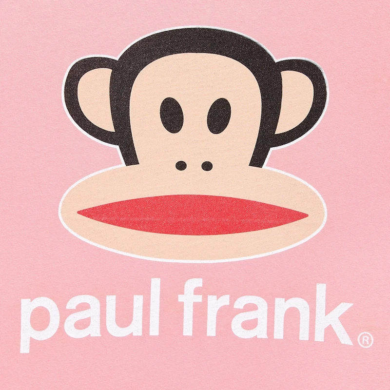 Paul Frank Boyfriend Womens Juniors Crew Neck Short Sleeve Loose Fit Graphic T-Shirt