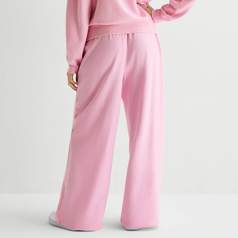 Strawberry Shortcake Sweatpant Womens Juniors Wide Leg Mid Rise Fleece
