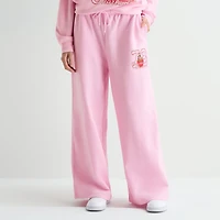 Strawberry Shortcake Sweatpant Womens Juniors Wide Leg Mid Rise Fleece