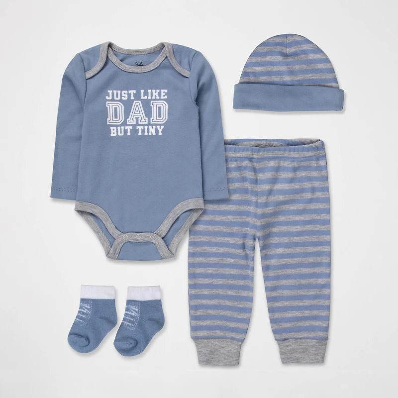 Baby Essentials Boys 4-pc. Clothing Set